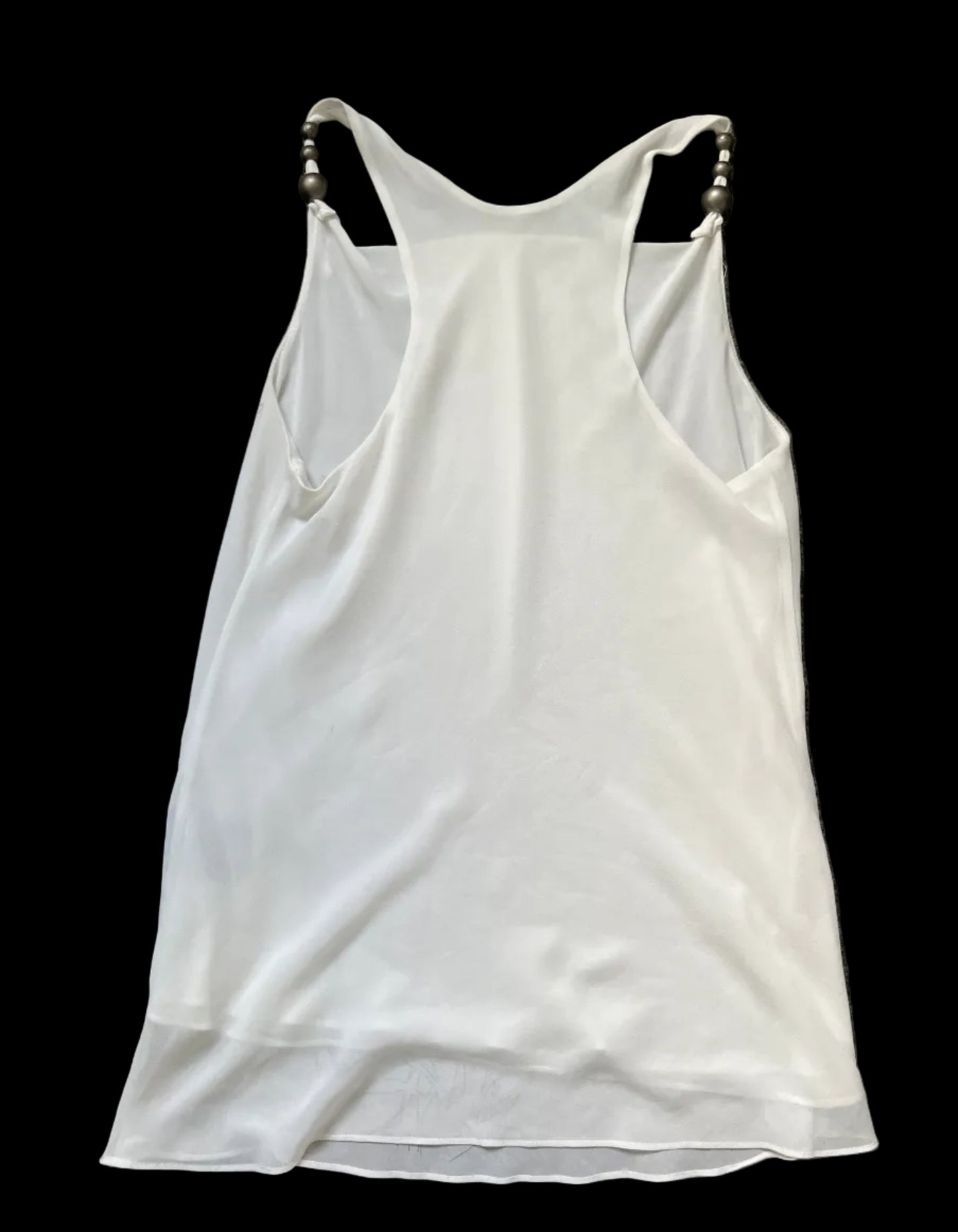 cop copine white cowl neck camisole