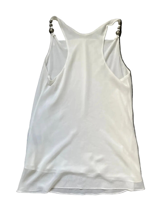 cop copine white cowl neck camisole