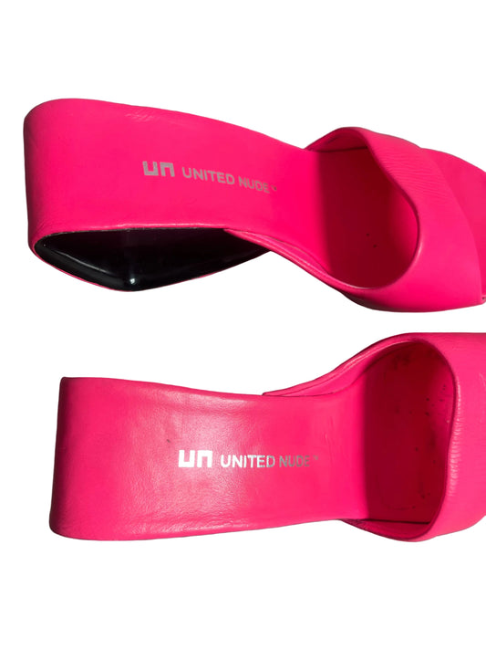 neon pink united nude mobius hi heels
