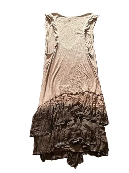 avant garde gradient midi dress