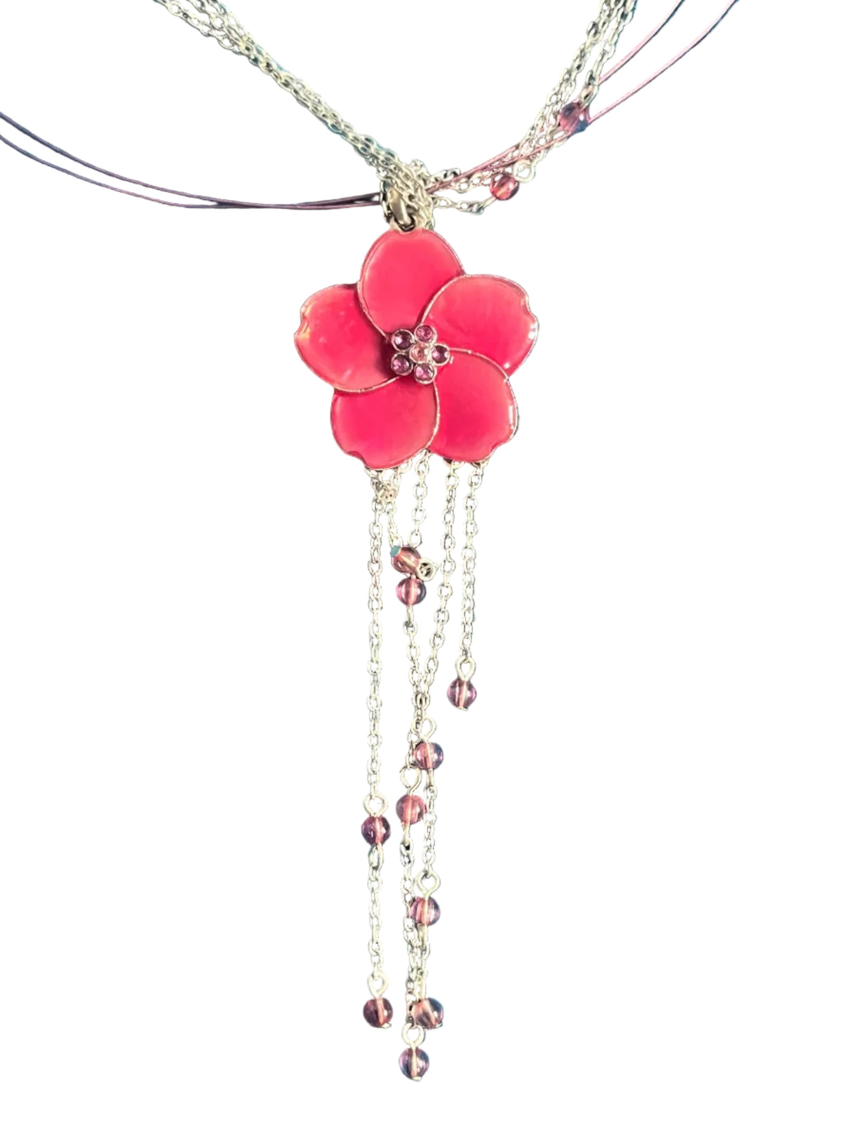 flower pedent necklace