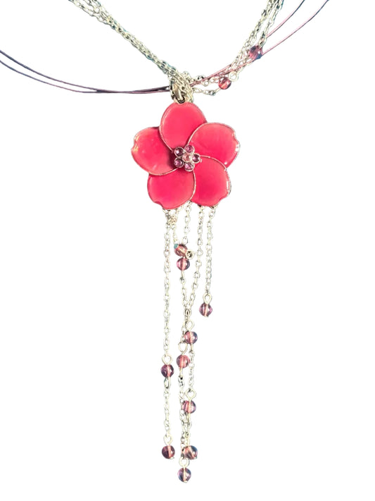 flower pedent necklace