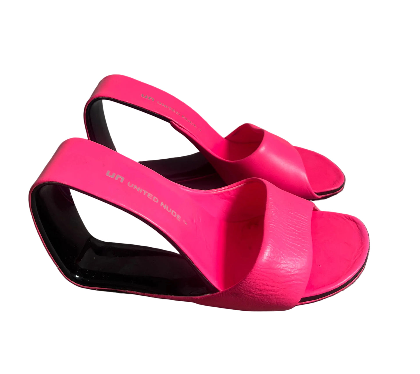 neon pink united nude mobius hi heels