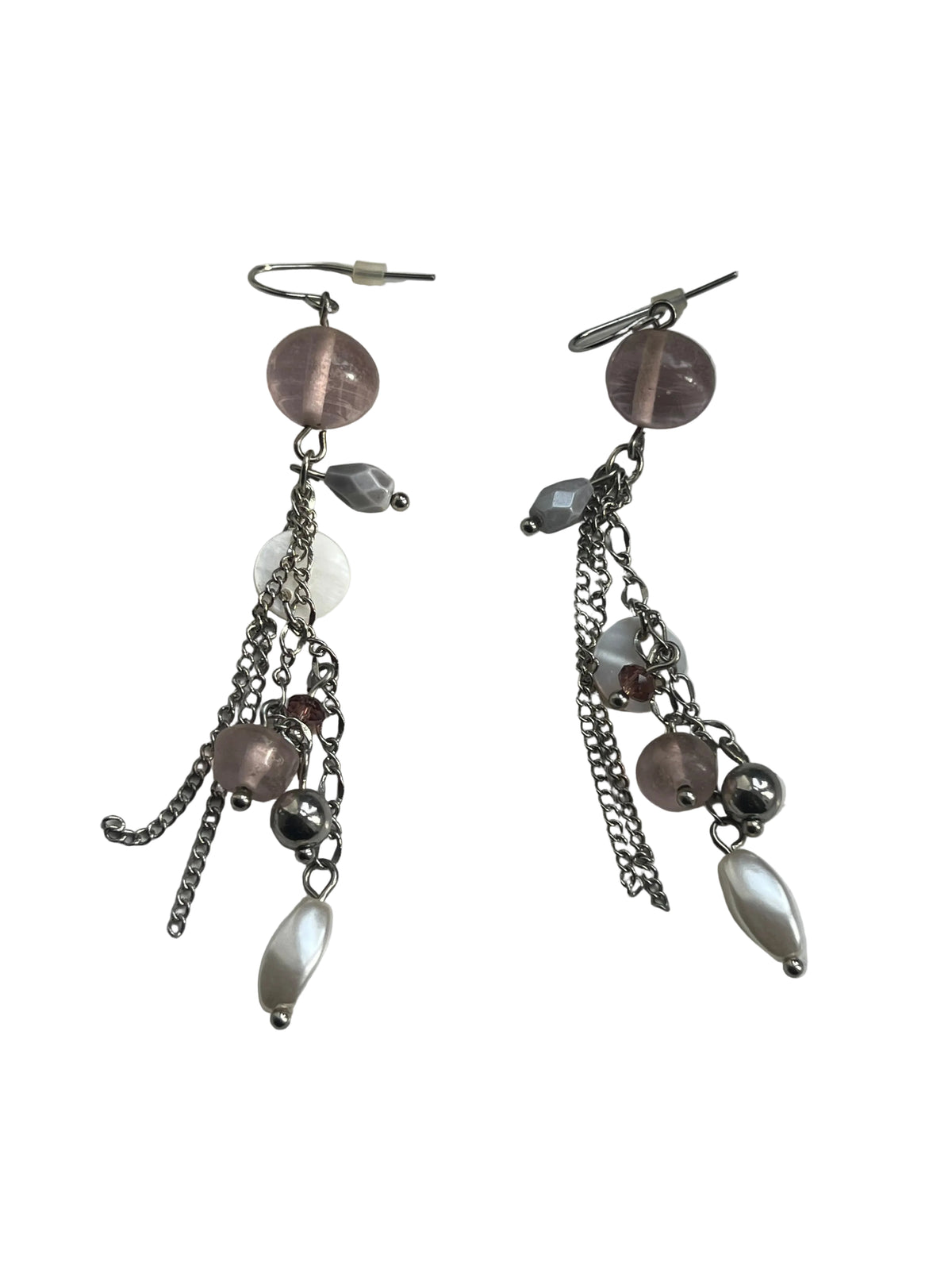 vintage charm drop earrings