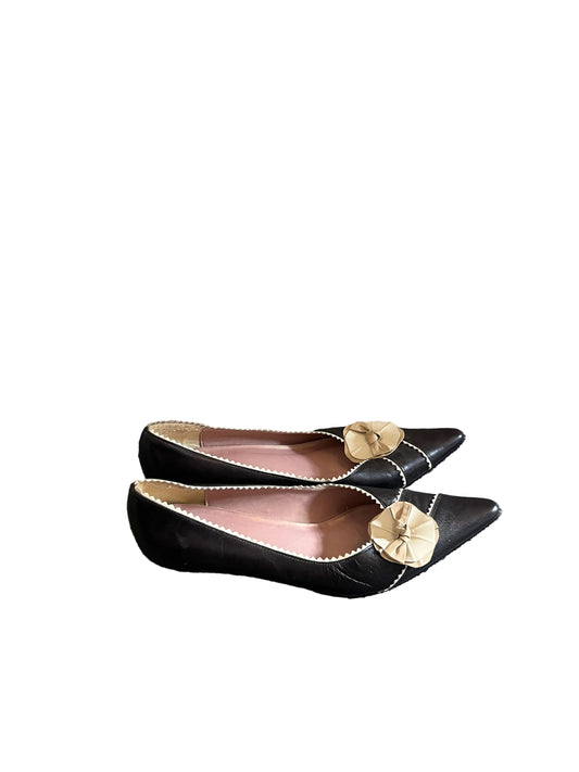 vintage floral kitten heels
