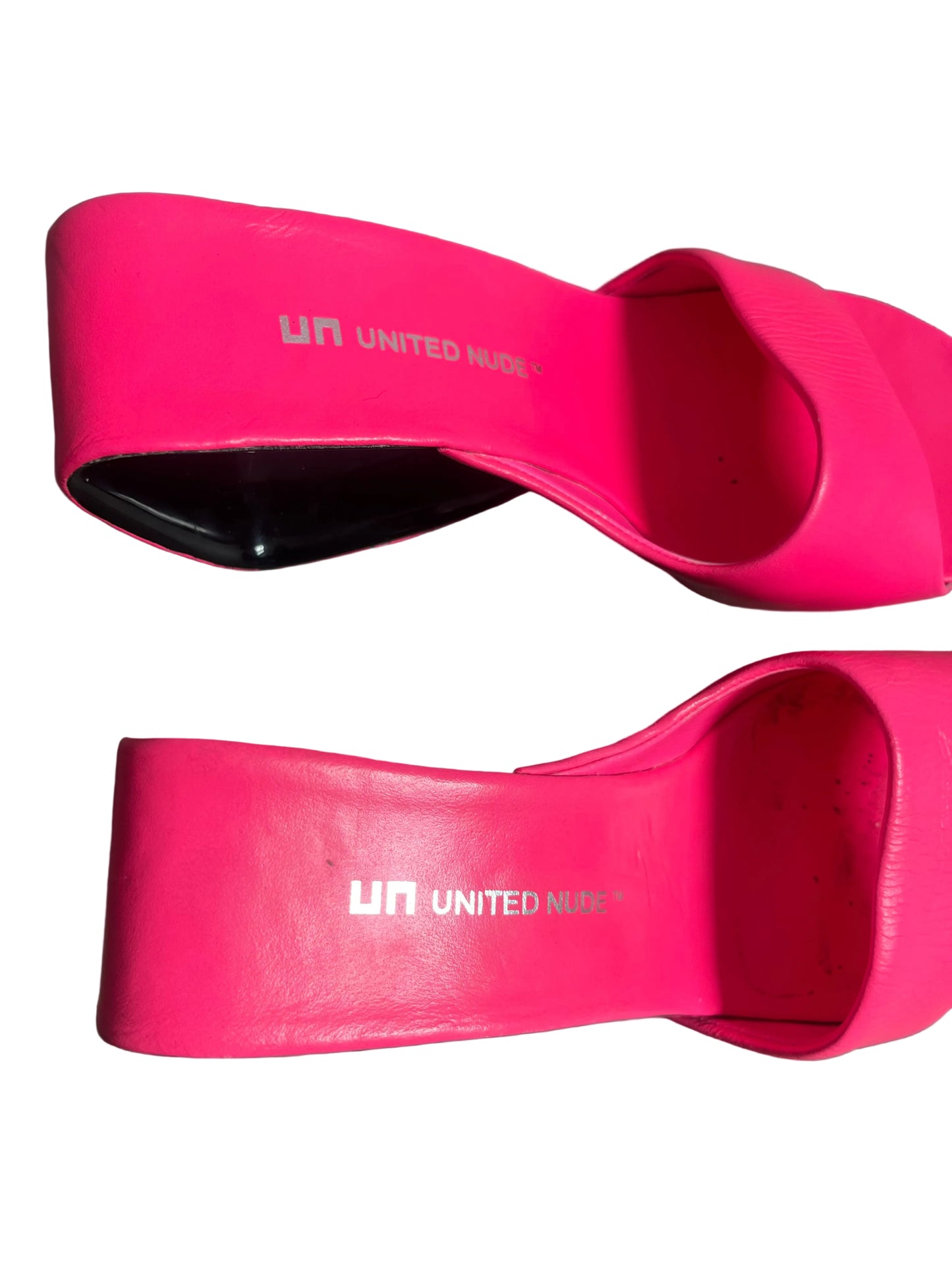 neon pink united nude mobius hi heels