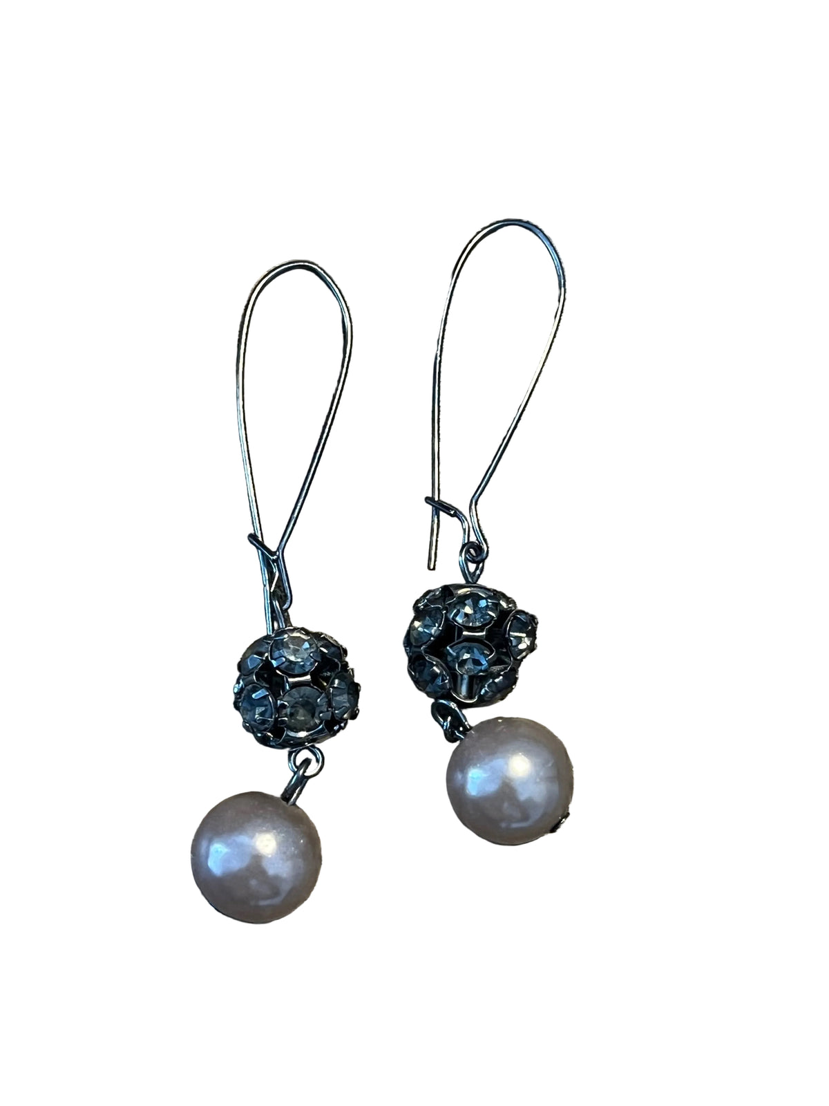 vintage orb drop earrings