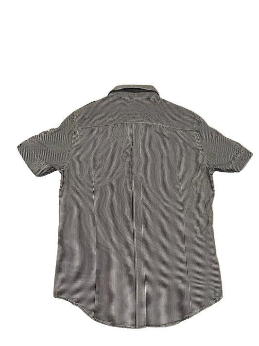 diesel striped military shirt